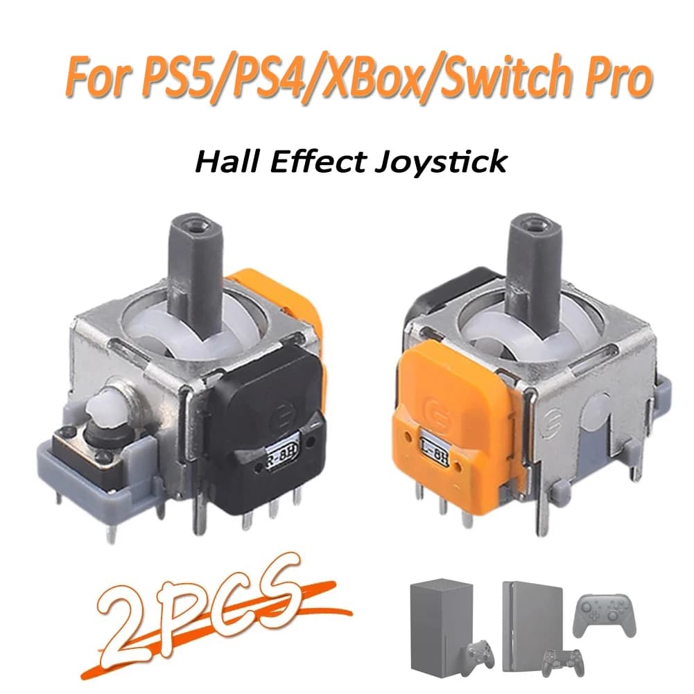 Modulo Joystick ad effetto Hall da 2 pezzi per PS5/PS4/Switch Pro/XBox, accessori del modulo sensore Stick analogico 3D ad alta precisione aggiornati