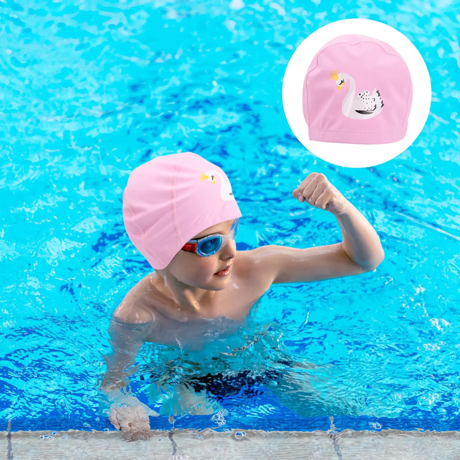 1 piece PVC Waterproof Swimming Head for Elastic