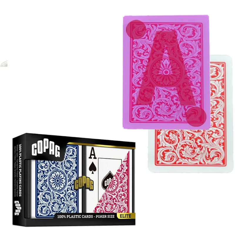 Carta contrassegnata Copag Elite per lenti da poker Oggetti di scena da poker anti-trame Carte da gioco divertenti