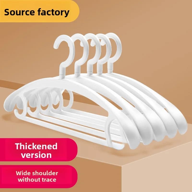 Anti-slip hangers with anti-shoulder corners Home clothes hanger Plastic hanger without shoulders for clothing