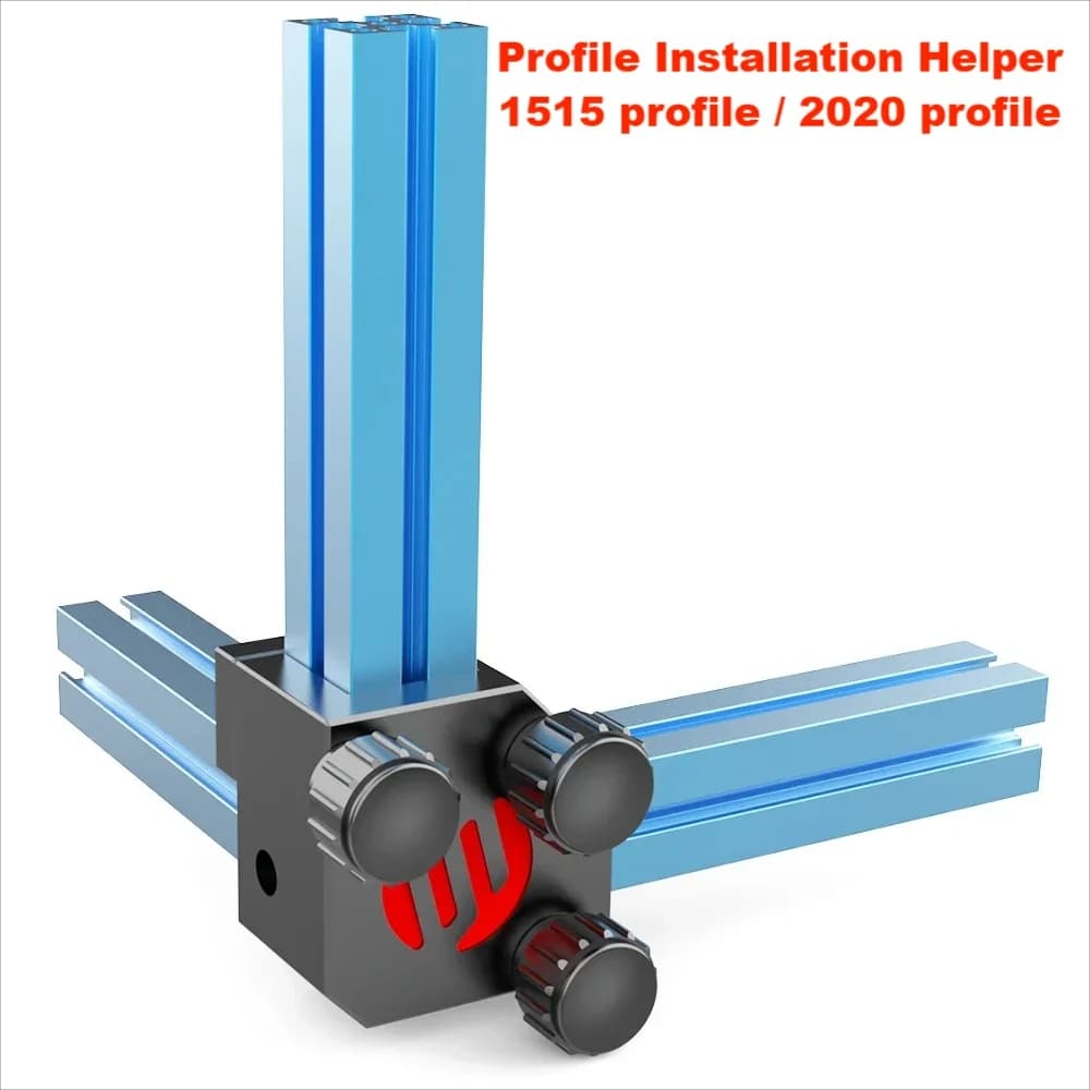 Attrezzo di Installazione FYSETC per Profili 1515/2020, Righello ad Angolo Retto CNC per Stampanti 3D VORON V0 V2.4 Trident Vzbot