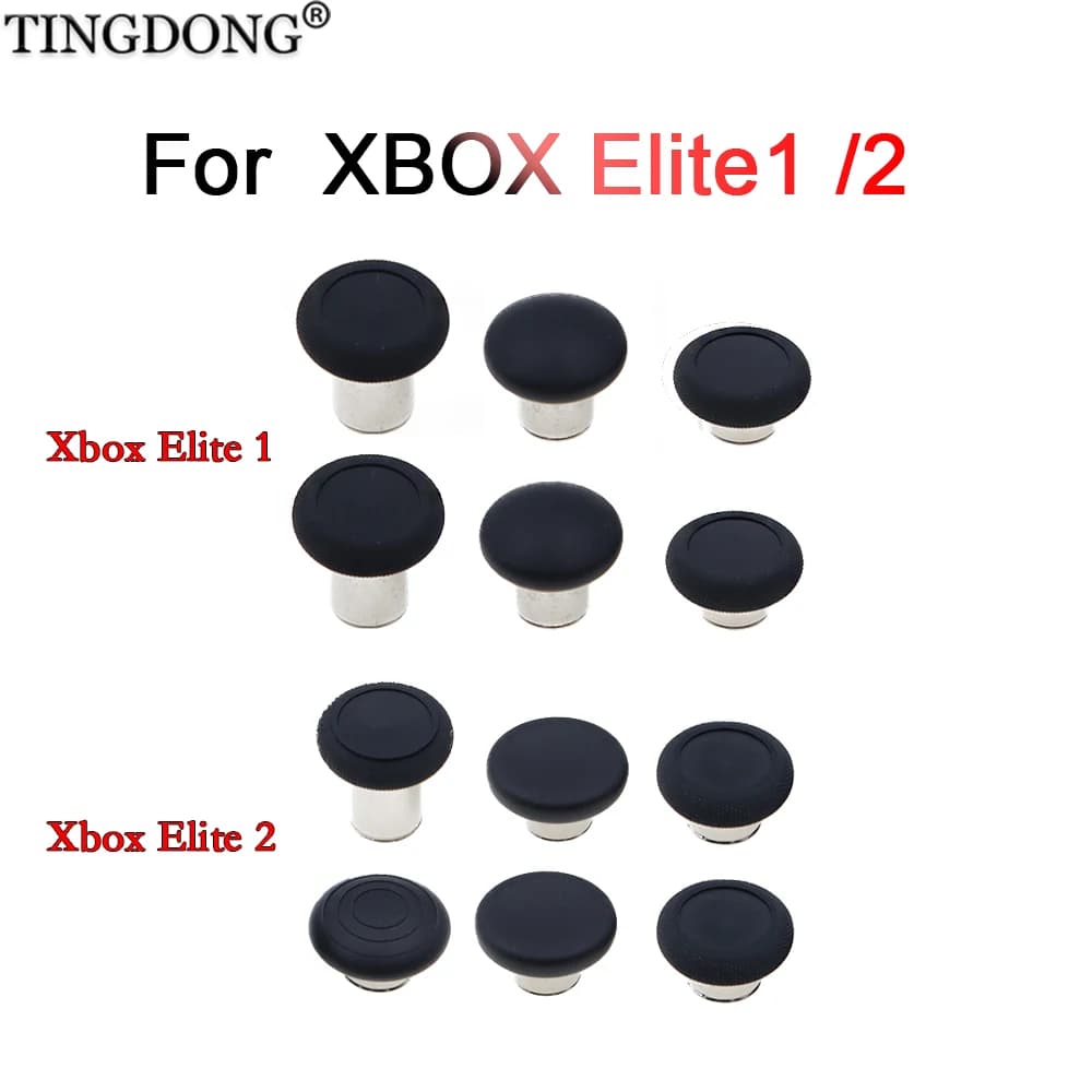 Cappuccio a forma di fungo in metallo per joystick Xbox Elite 1/2 Generazione, accessorio per gamepad con tasti alti, medi e bassi