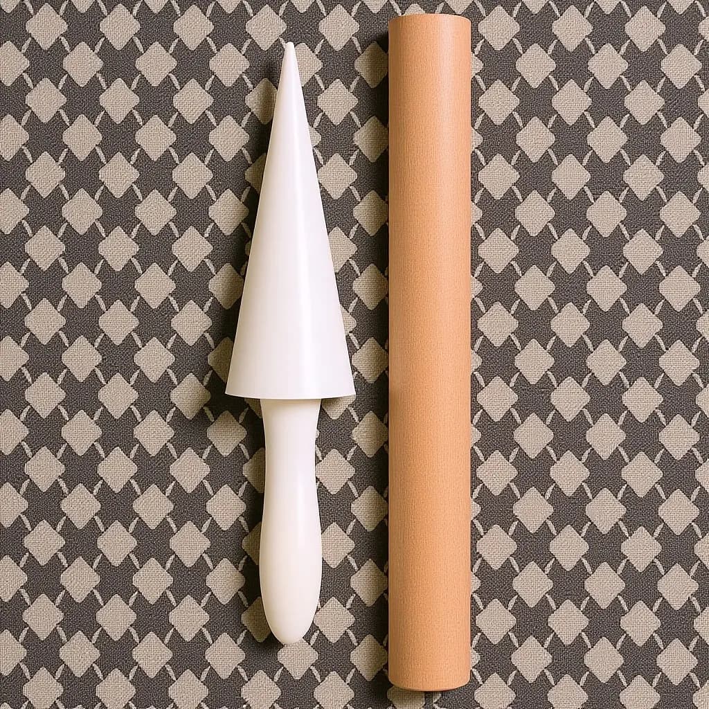 Set di 1 Stampo per Coni Gelato e Coni di Carta, per Uso Domestico, con Sistema di Modellatura a Pressione Singola, per Dessert da Cucina