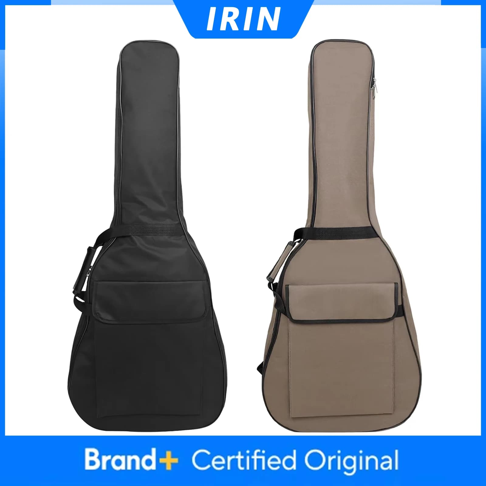 IRIN Borsa per Chitarra 41 Pollici, Custodia Morbida a Doppia Tracolla per Chitarra Acustica/Classica, Zaino in Poliestere, Accessori per Chitarra