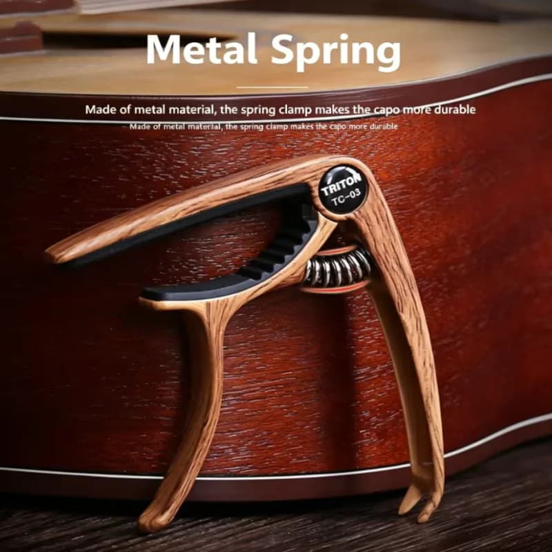 3-in-1 Metal Guitar Capo, Multifunctional Acoustic Folk Guitar Transpose Clip With Pick Storage Slot, Universal Adjustable Tunin
