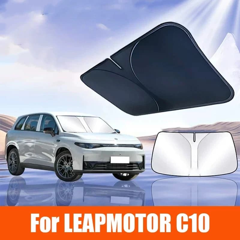 For Leapmotor C10 2024 2025 2026 Car Windshield Sunshade Cover Anti UV ProtectionFoldable and easy to store Accessories