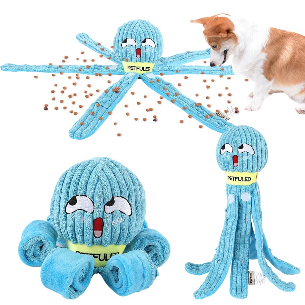 San Valentino Dog Snuffle Toy cane peluche polpo giocattoli, giochi puzzle per cani giocattoli interattivi per cuccioli giocattoli da masticare giochi di alimentazione lenta