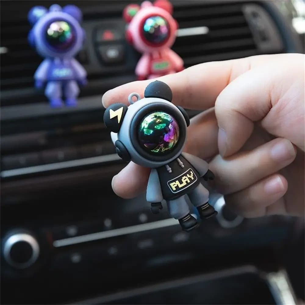 Deodorante per Auto a Forma di Astronauta, Clip per Aromaterapia, Decorazione per Auto, Ornamento per Bocchette d'Aria, Accessori per Interni Auto