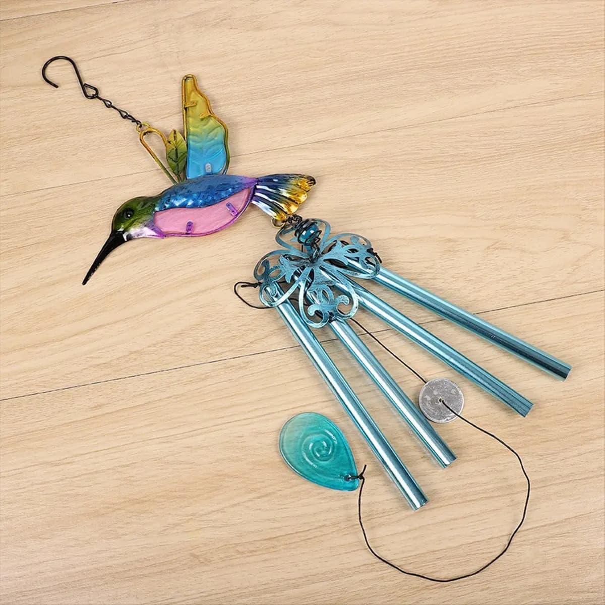 (AIMA) Dragonfly Wind Chime Glass Gardening Wind Chimes Pendant High Quality for Wall Window Door Ornaments