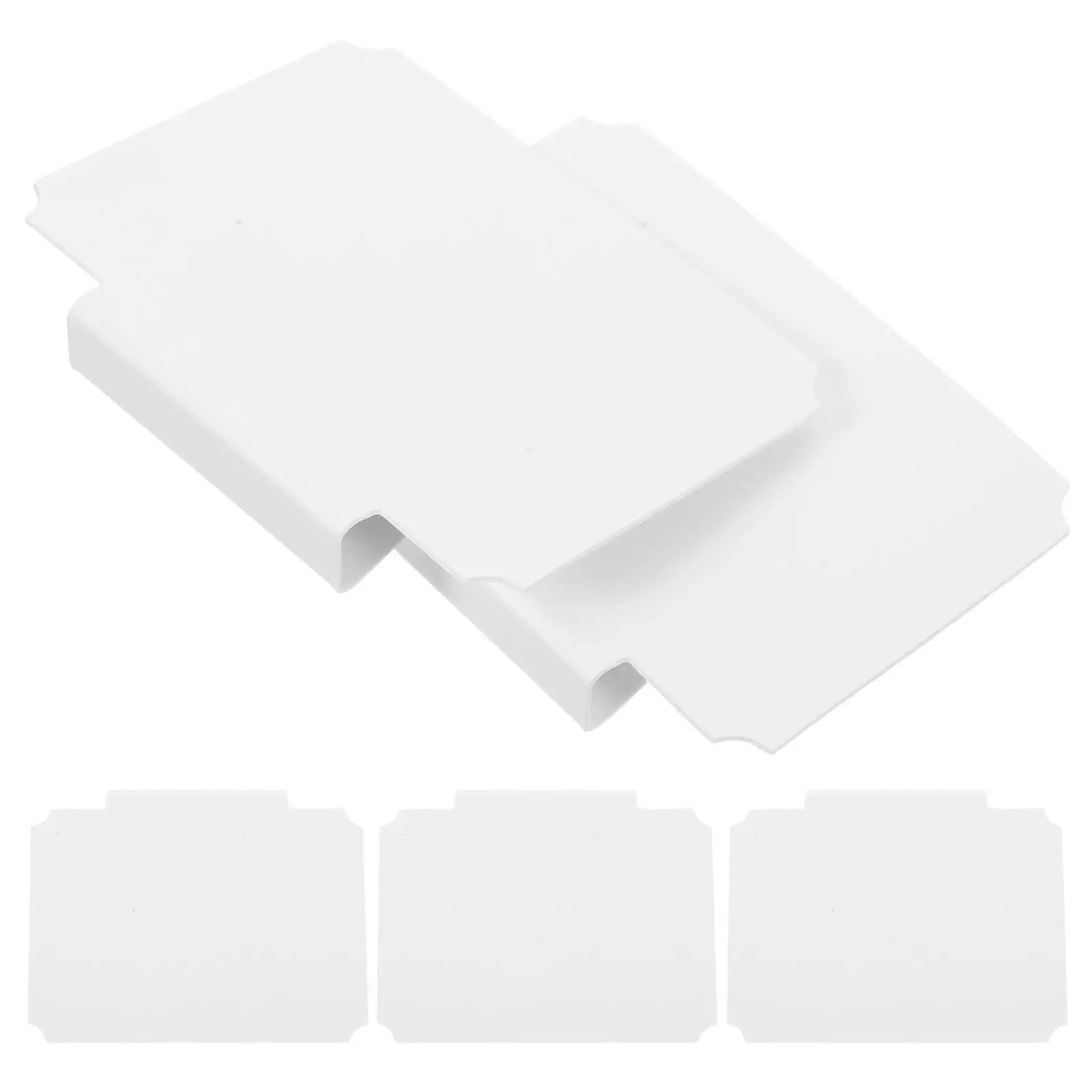 8 etichette porta-basket in PVC leggere e rimovibili con clip per contenitori, cesti, contenitori in tessuto, organizzazione dispensa