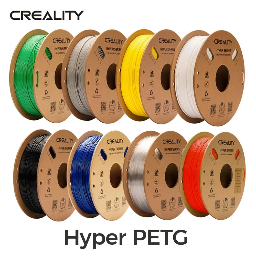 Filamento Creality Hyper PETG 1,75 mm ad alta velocità 30-600 mm/s 1 kg/bobina Precisione del filamento Hyper PETG ± 0,03 mm per stampante 3D K1 Max