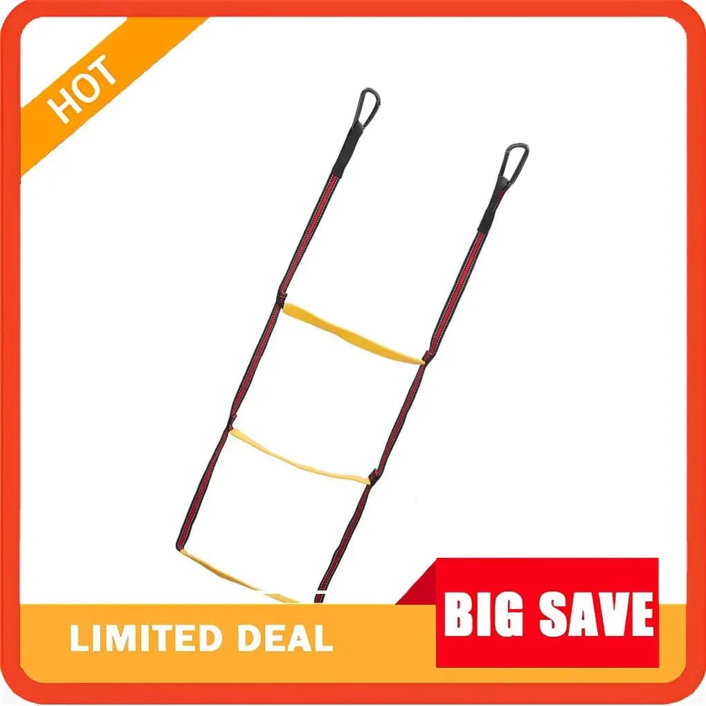3 Step Boat Rope Ladder Assist Boarding Ladder for Canoeing Motorboat Kayak