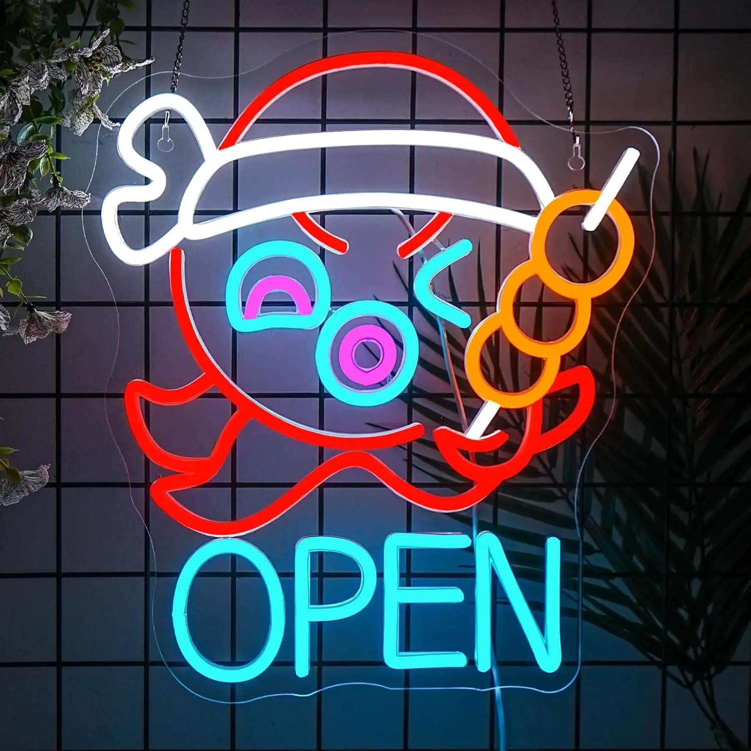 Insegna al Neon a Forma di Polpo Divertente, Luce LED Dimmerabile USB per Bar, Stanza degli Uomini, Camera da Letto, Hotel, Negozio, Sala Giochi, Decorazione Murale per Feste