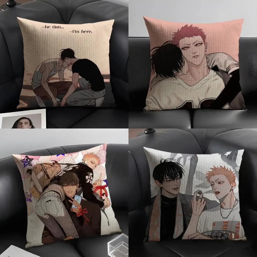 BL 19 Days C-Comics Federa per cuscino con motivo stampato per divano del soggiorno e decorazione della camera da letto