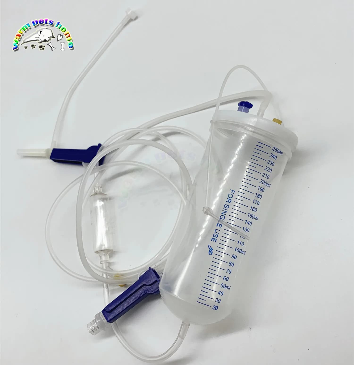 Flacone per infusione intravenosa per animali 250 ml IV Fluido per catetere intravenale per cani e gatti Forniture veterinarie