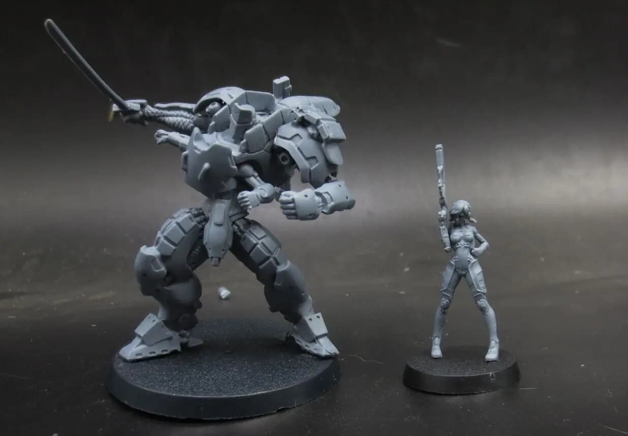 kit modello kit in resina Avatars of War mercenario python tag squadrone