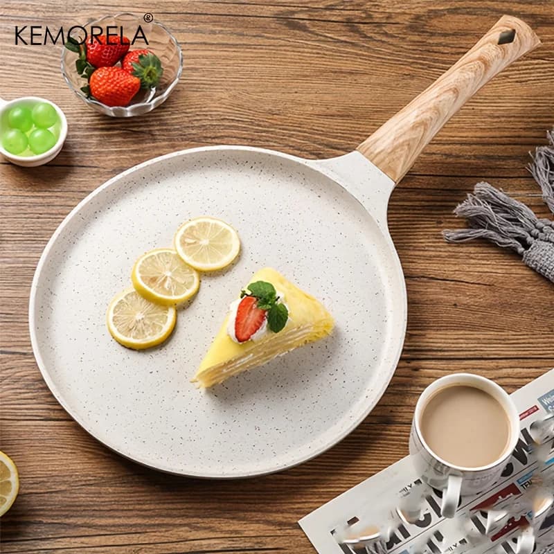 20/24/28 centimetri Antiaderente Pancake Padella Rivestita In Ceramica Tortilla Padella per Pancake Frittata Bistecca Con Manico Piano Cottura Generale