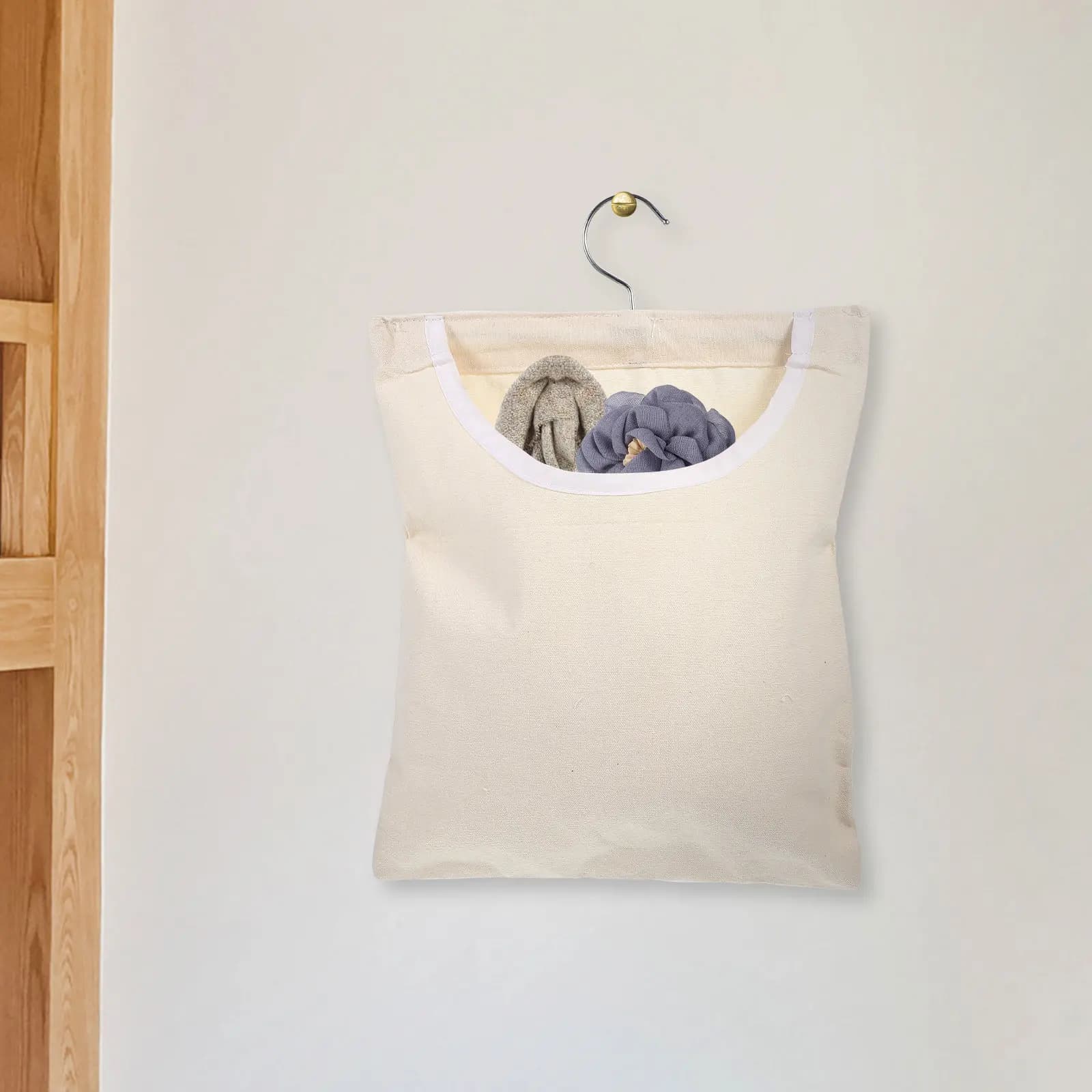 Borsa Portatile per Appendere e Conservare i Vestiti con Gancio Girevole a 360° per Cucina, Bagno, Armadio, Portico, Palestra, Campeggio