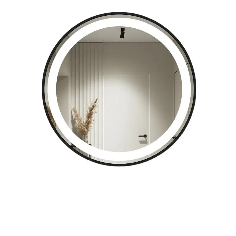 Specchio da Bagno a LED da Parete con Doppio Pulsante Touch Intelligente, Antiappannamento e 3 Temperature di Colore