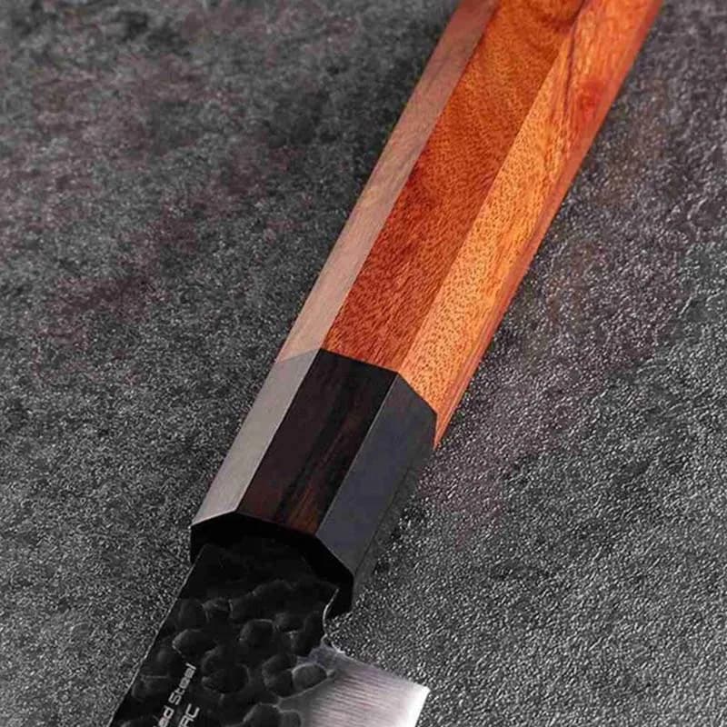 1 Octagonal Handle for Kitchen Knife in Red Sandalwood