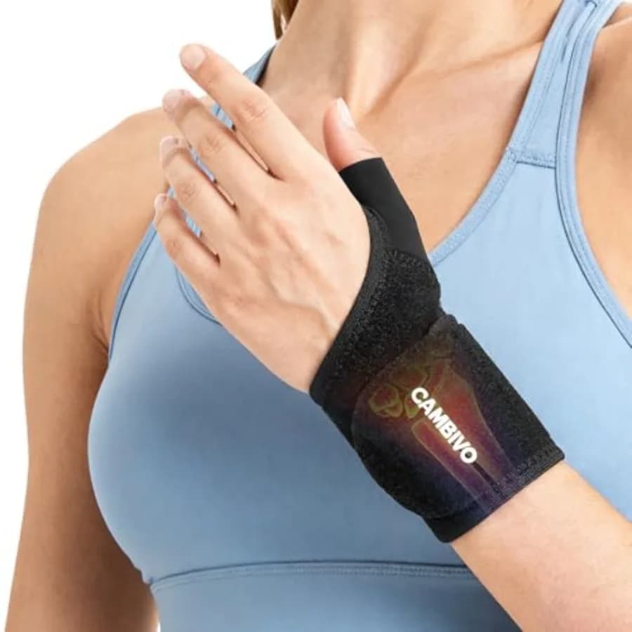 Confezione da 2 Fasce Compressive per Polso con Supporto Personalizzato, Fascia Ergonomica per Uso Quotidiano, Esercizio Leggero, Sindrome del Tunnel Carpale