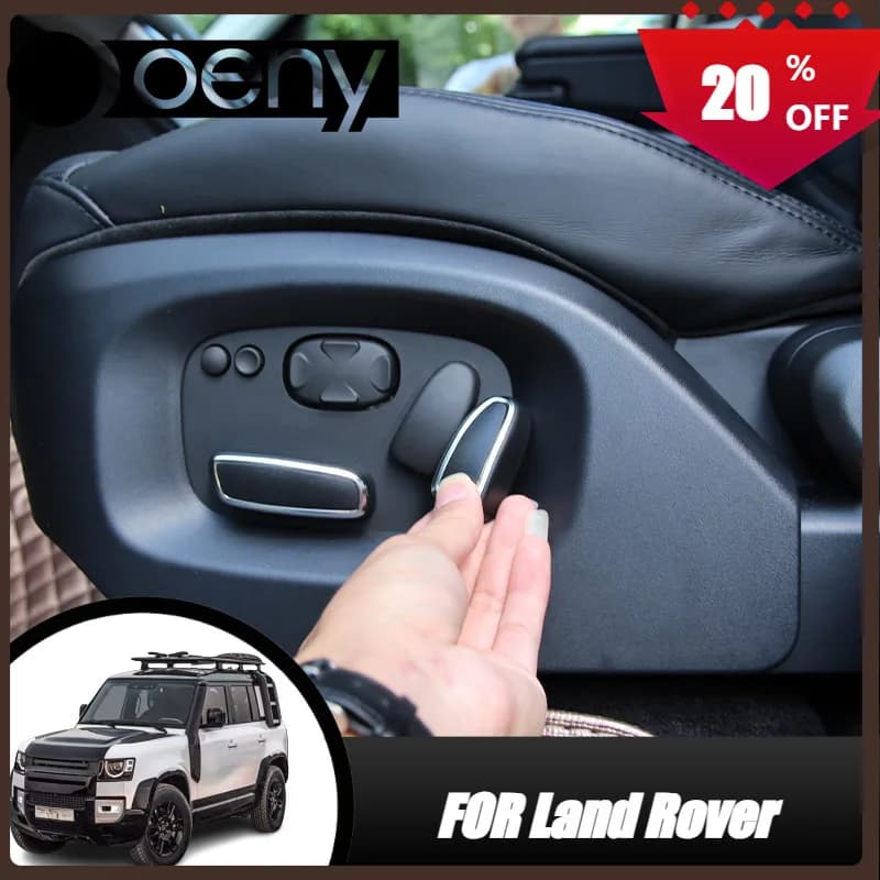 Fit For 4Pcs Land Rover Discovery 4 Range Rover Sport Evoque Car Seat Adjustment Switch Knob Cover Trim Car Accessories