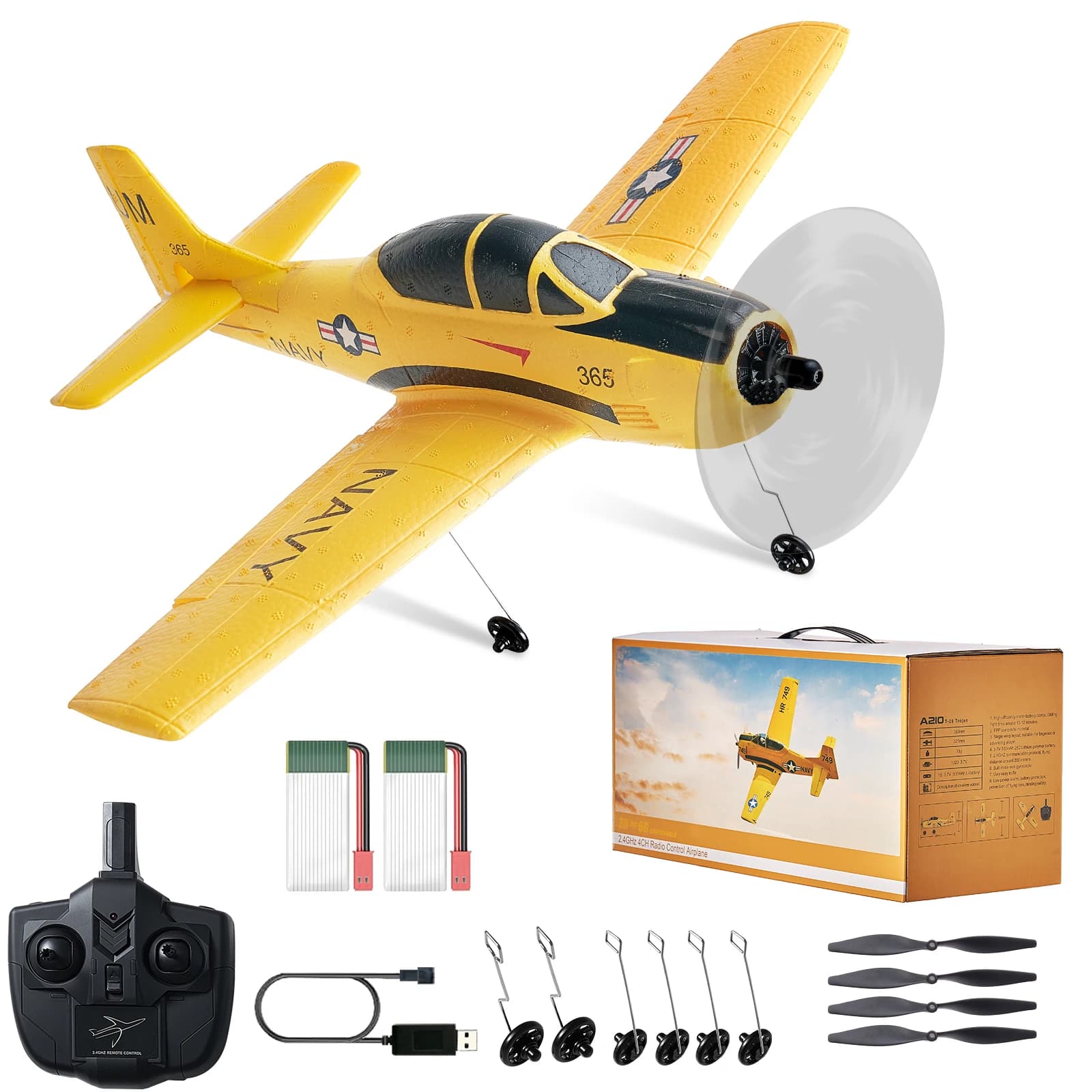 SucceBuy Aircraft RC 2.4G 4CH Remote controlled air with 6-axis gyroscopic stabilizer Toy RC Children's wings For beginners