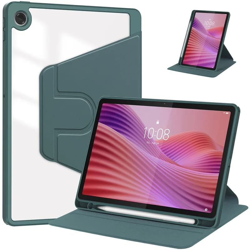 Per Lenovo Tab 10.1 2025 Custodia 360 Rotante Acrilico Supporto Posteriore Della Copertura Per Coque Lenovo tab tb311fu tb311xu Custodia con Portapenne