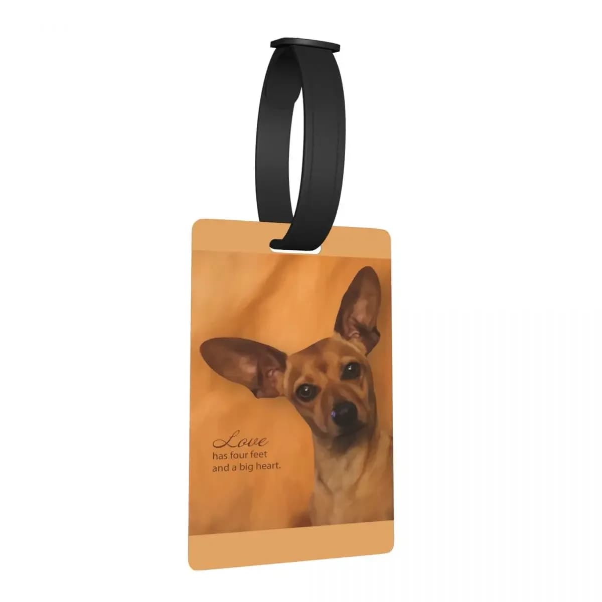 Chompers Chiweenie Chihuahua Dog Etichette per bagagli Accessori per valigie Viaggi Carino Bagagli Imbarco Tag Porta etichette ID Nome Indirizzo