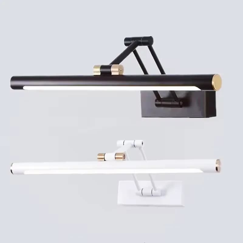 Faro per specchio da bagno Lampada da parete regolabile pieghevole Lavabo Armadietto per specchio da bagno Faro per specchio per trucco a LED