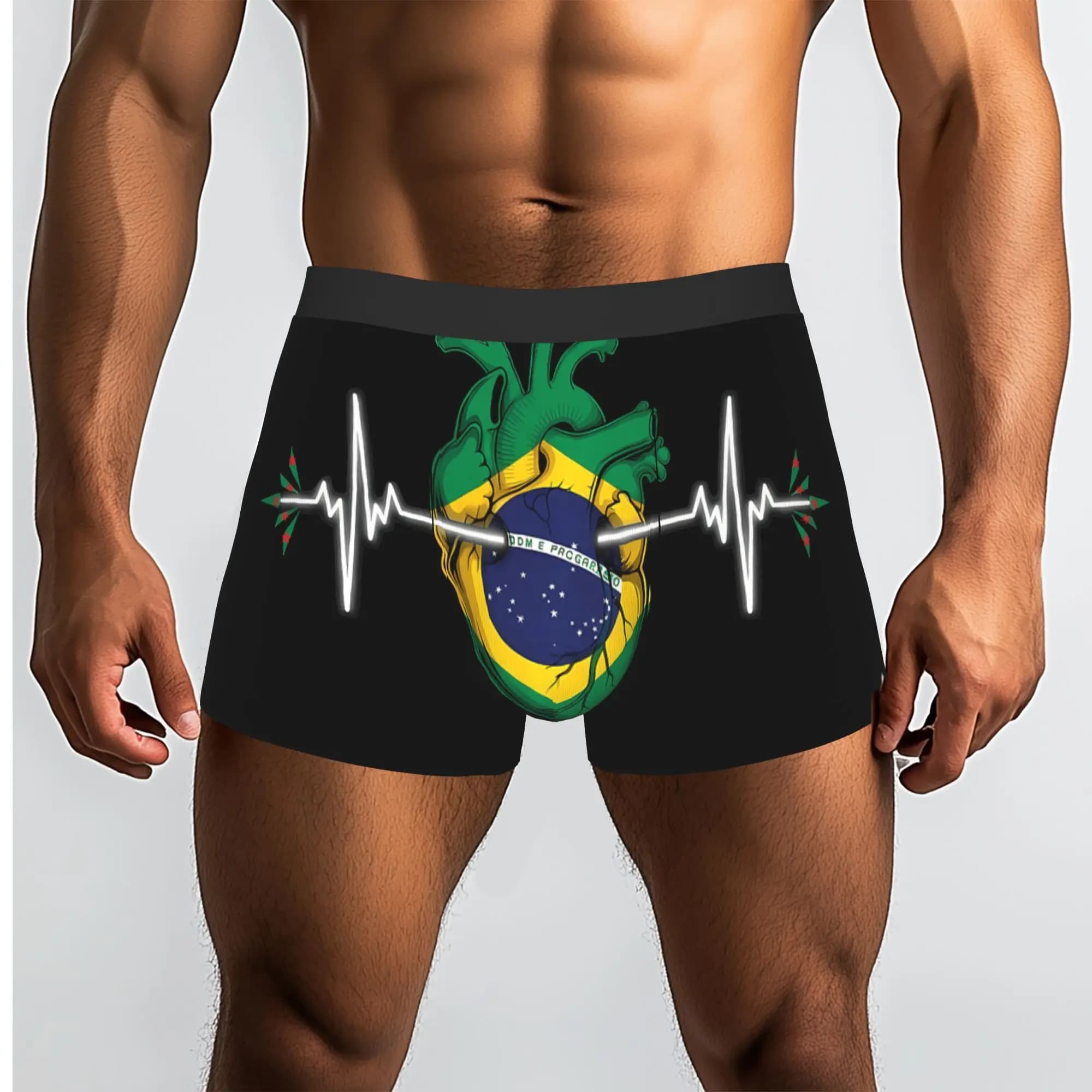 Brazilian Pride Brasilian Roots Brazil Brasil Underpants Homme Panties Intimo da uomo Comodi pantaloncini Boxer Briefs