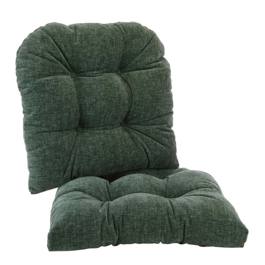 Gripper Non-Slip Plush 17-inch Chair Cushion - Set of 2