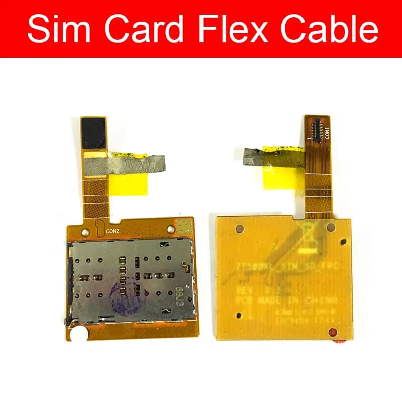 Cavo flessibile per vassoio slot per scheda SIM per Asus ZenPad ZenPad 3S Z500KL ZT500KL Lettore di schede di memoria SIM Supporto Nastro flessibile Parti di riparazione