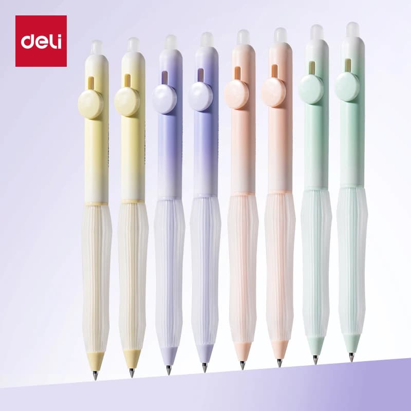 Deli 4 pz 0.5mm Inchiostro Nero Cristallo Inchiostro Blu Cancellabile A Caldo Penna Gel Kawaii Forniture Per Ufficio Materiale Scolastico Carino Penna Gel di Cancelleria