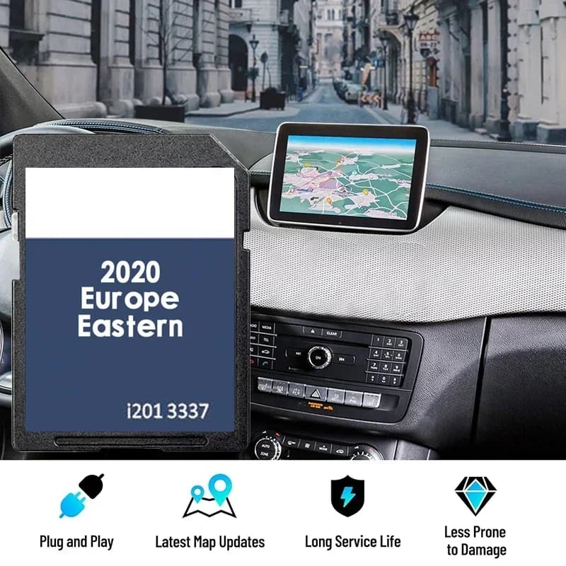 Sat Nav for VW Caddy Golf Passat Tiguan Touran Polo Car FX V12 RNS310 Update OST East Europa Map 16GB SD Card i2013337