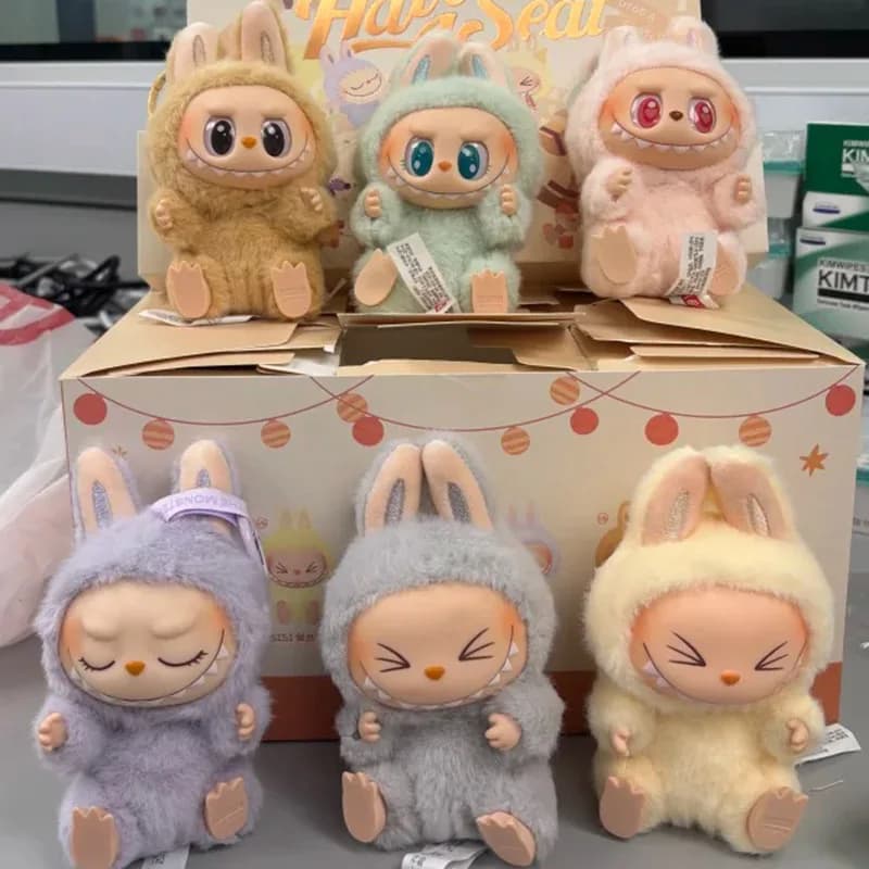 POP MART Originale Labubu Doll The Monsters Have A Seat Blind Box Labubu Sit Series Statuetta da Collezione Decorazione Scrivania Giocattoli Regali