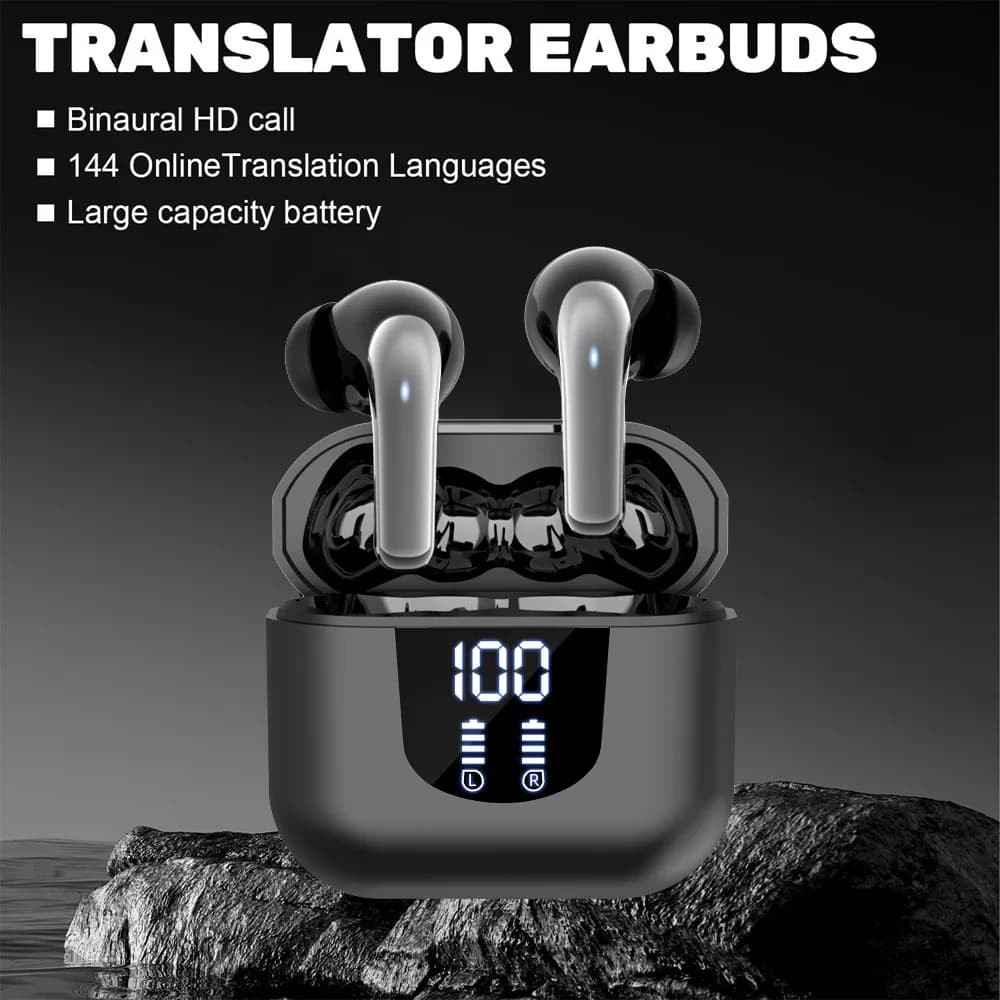 Nuovi Auricolari HIFI Audio a Basso Consumo Wireless con LED, Cuffie Sportive Impermeabili con Riduzione Attiva del Rumore, Bluetooth 5.4