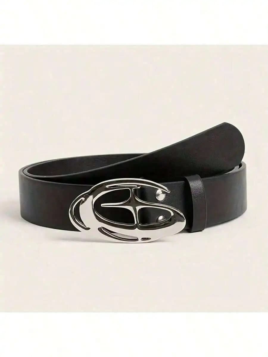 1pc Y2K Millennium Style 4-Metal Belt for Jeans Pants Leather Jackets Streetwear Outdoor Fashion Autumn Winter Accessory