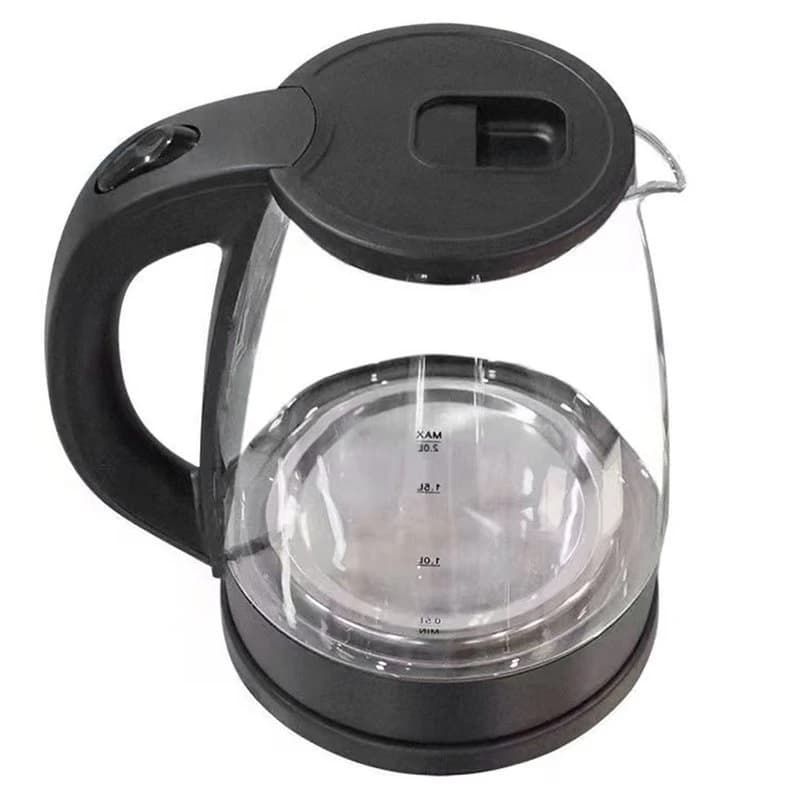A01M-2L Electric Kettle Glass Fast Boil LED Household Appliance Fast Boil Kettle Portable Jug Auto Shut-Off Kettle EU Plug