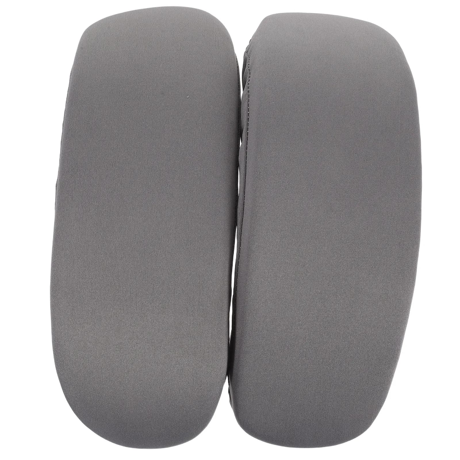 2 Pezzi Cuscini per Braccioli Sedia Grigio in Memory Foam, Supporto Comodo per Gomito e Avambraccio, Universale per Sedie da Ufficio e Gaming