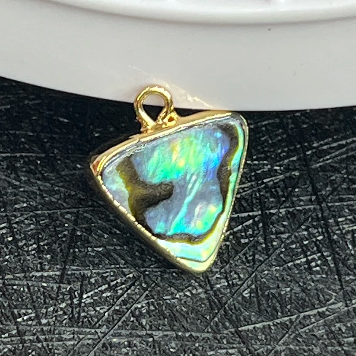 5 pz/set 13x14mm Triangolare Abalone Conchiglia Conchiglia Naturale Pendenti e Ciondoli per la Produzione di Gioielli FAI DA TE Collana Bracciale Accessori