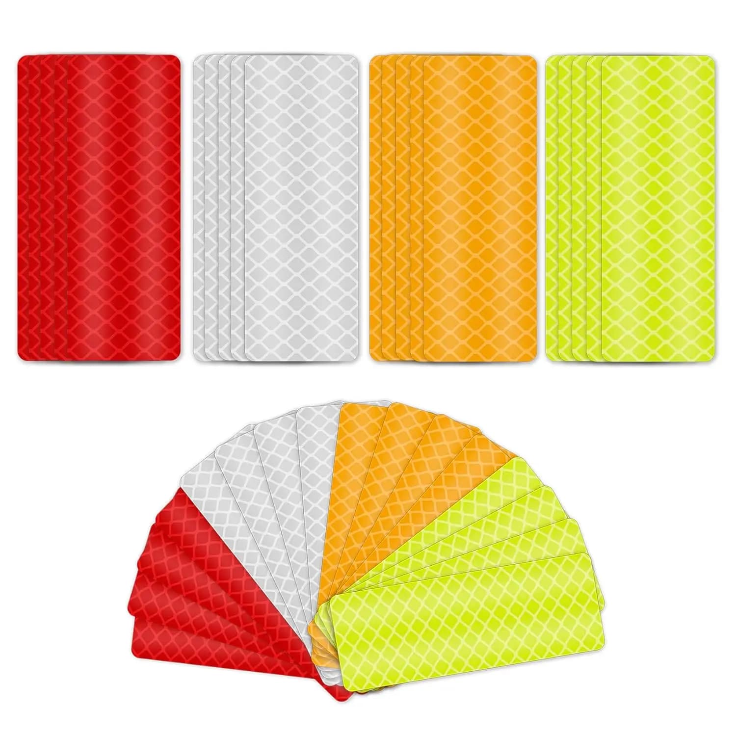 36 Reflective Wall decals, Safety tape Waterproof for Night Cycling, Walking, Cars, Bikes, Motorcycle Helmet