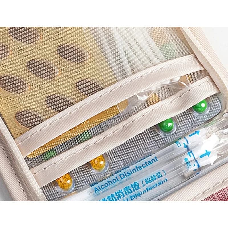 Mini borsa per kit di pronto soccorso da viaggio per pillole Disinfettanti Bandang Campeggio esterno Escursionismo Tampone di cotone di emergenza Sopravvivenza di sicurezza