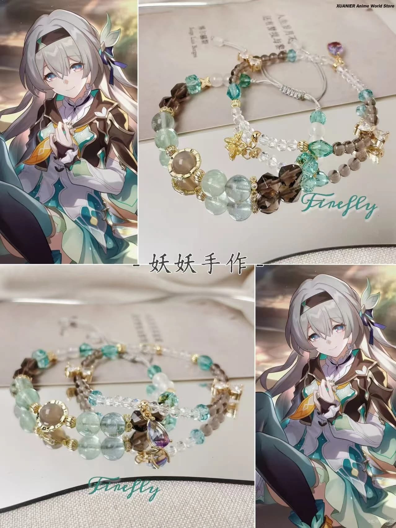 Game Honkai：Star RailFirefly Series Bracelet Handmade Hand Chain Bracelets Jewelry Fashion Accessories Cosplay Props Gift