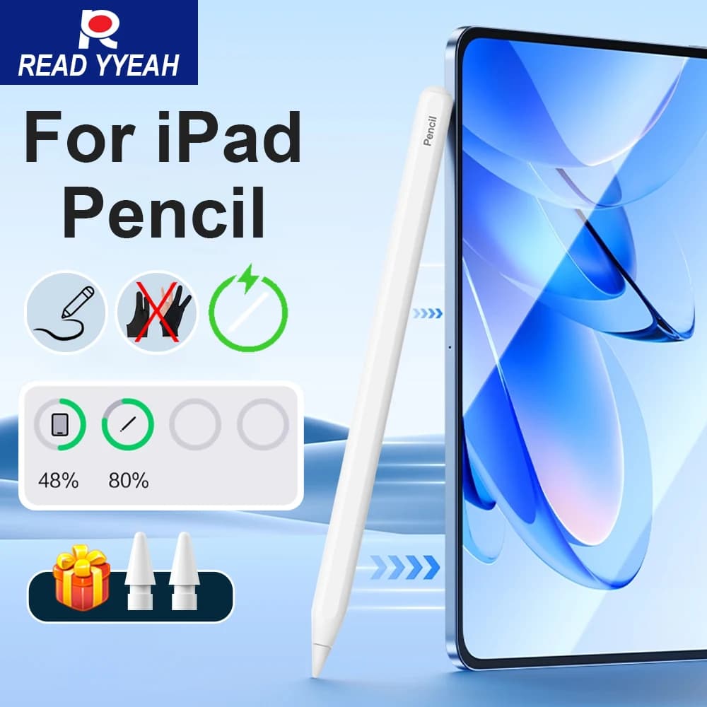 Per Apple Pencil 2025 Stilo di ricarica wireless magnetica iPad 11 13 M2 M3 Pro 12.9 11 Air 4 5 Mini 6 per iPad Tilt Palm Rejection