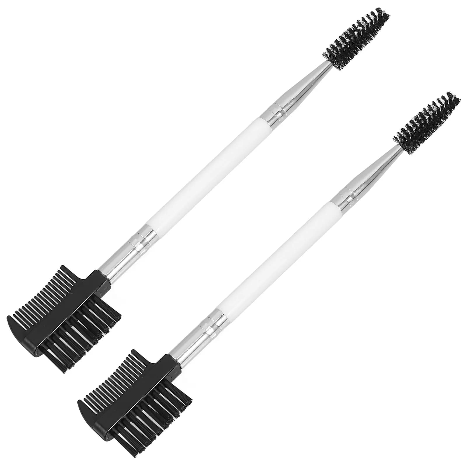 Set di 2 Spazzole per Occhi di Cani e Gatti, Pettine per Pulizia Lacrimali per Cani a Pelo Lungo, Rastrello per Toelettatura con Denti Affilati e Superficie Liscia
