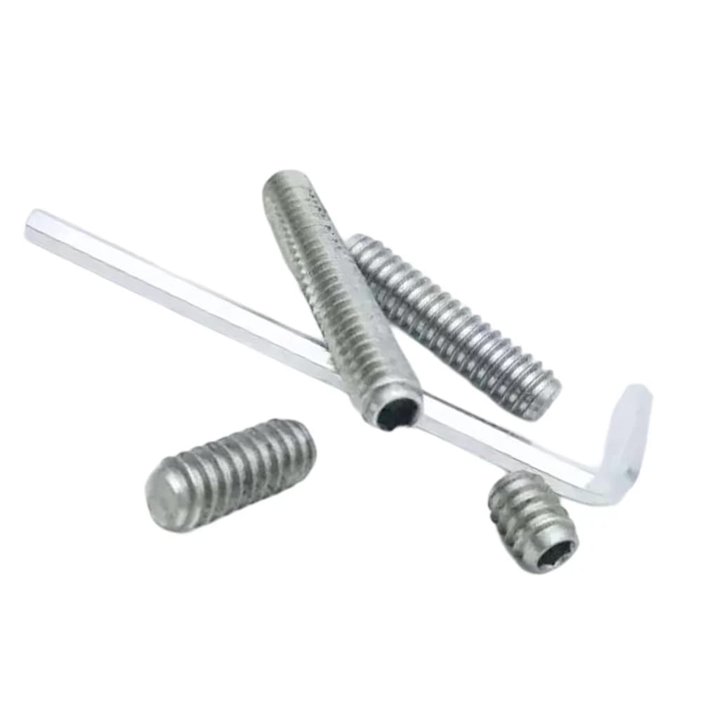 4pcs Metal Pool Cue Weight Bolts Kit with Storage Box and Installation Tools for Arch Billiards Cue Weight Optimization