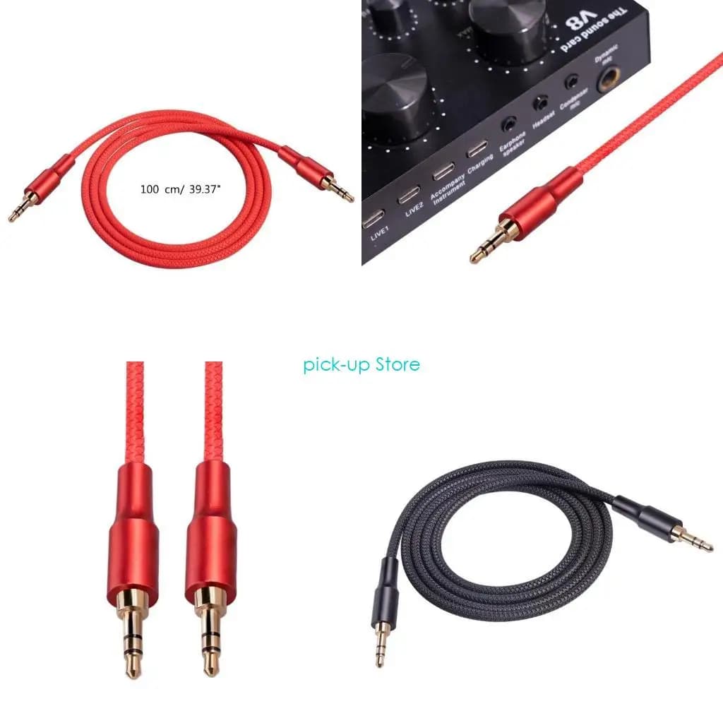 Cavo ausiliario Q5WA da 3,5 mm per cuffie, telefono cellulare, casa/auto, altoparlante