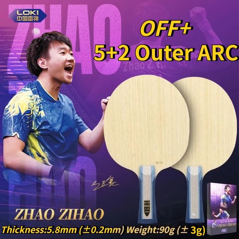 LOKI Zhao Zihao ARC Signature Table Tennis Racket Blade OFF+ 5 Wood 2 Outer Arylate Carbon Fiber PingPong Paddle FL/ST/CS Handle