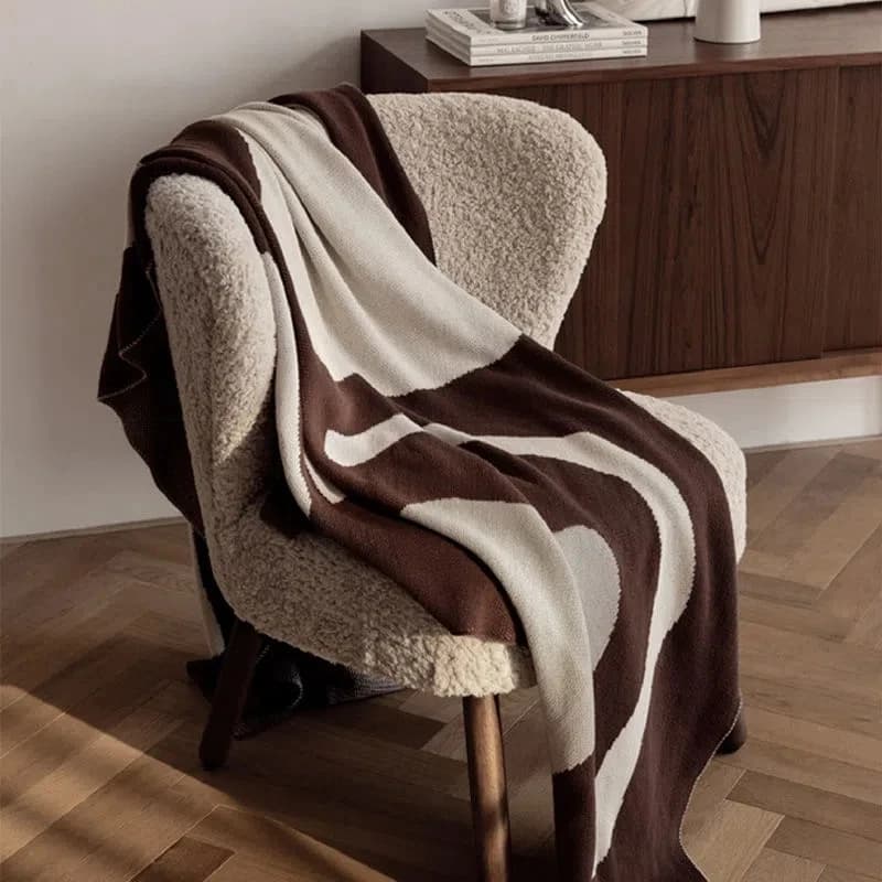 Coperta per divano in stile nordico coperta per ufficio Siesta coperta per scialle coperta in lana lavorata a maglia per il tempo libero coperta per aria condizionata con nappe